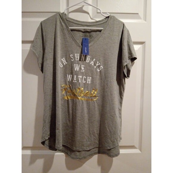 Apt 9 Football Sunday Shirt Womens Plus Size 2XL - Picture 1 of 4